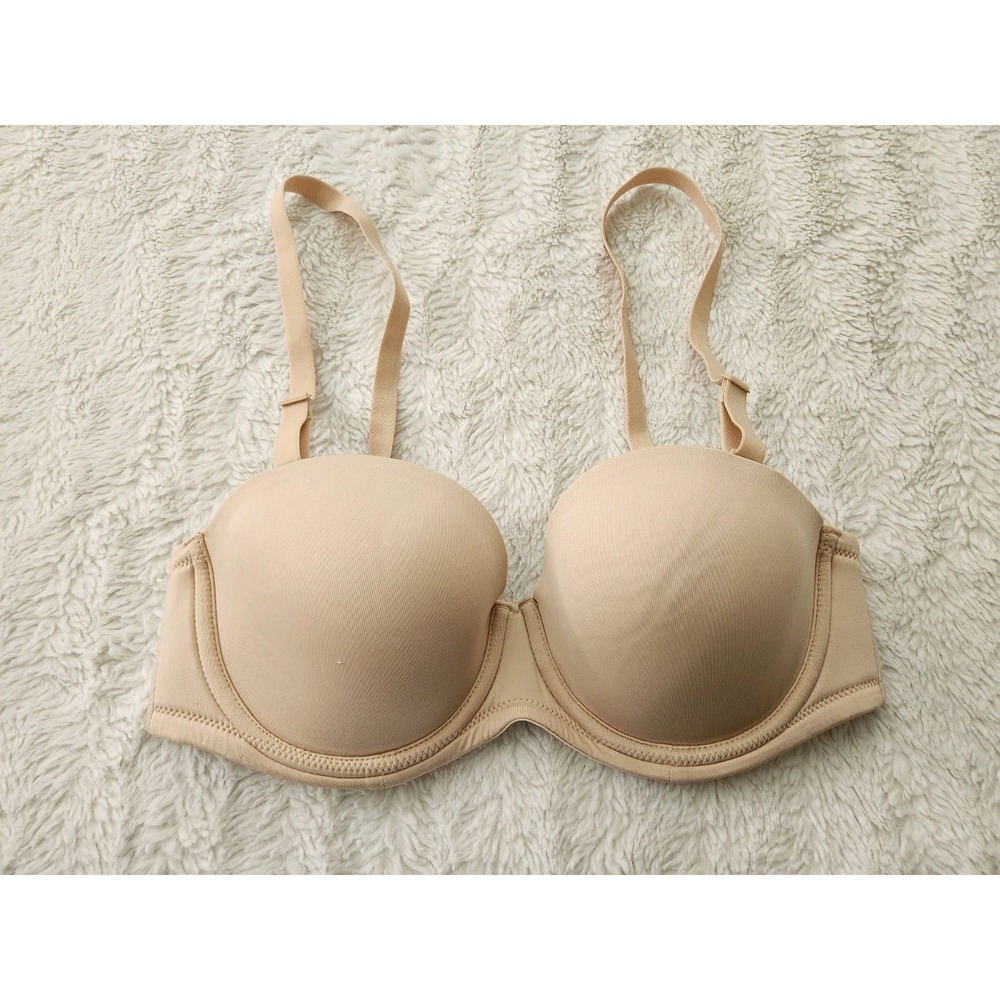 Wacoal Red Carpet Strapless Underwire Bra Size 34C Beige Nude Convertible 854119